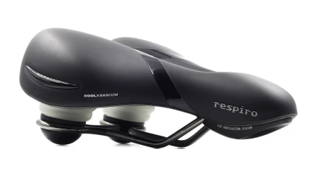 Siodło SELLEROYAL RESPIRO SOFT RELAXED STRACCIATELLA 90st. żelowe + elastomery, kanał chłodzący, unisex 771g (NEW 2026) - rove.pl