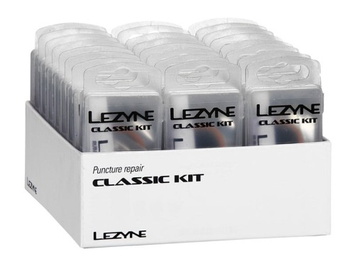 Przejdź do produktu Łatki do dętek zestaw LEZYNE CLASSIC KIT BOX 6xłatki tarka 1xłatka do opony pudełko 24szt. (NEW)