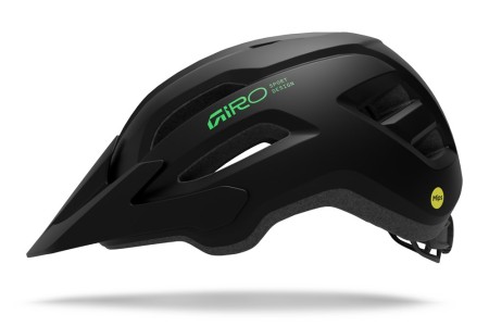 Kask dziecięcy juniorski GIRO FIXTURE II MIPS matte black/vivid green roz. Uniwersalny (50-57 cm) (NEW 2026) - rove.pl