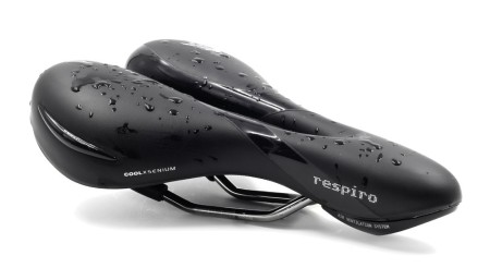 Siodło SELLEROYAL RESPIRO SOFT MODERATE STRACCIATELLA 60st. żelowe + elastomery, kanał chłodzący, unisex 496g (NEW 2026) - rove.pl