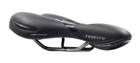 Siodło SELLEROYAL RESPIRO SOFT MODERATE STRACCIATELLA 60st. żelowe + elastomery, kanał chłodzący, unisex 496g (NEW 2026) - rove.pl