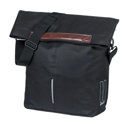 Sakwa pojedyncza BASIL CITY SHOPPER 14-16L, MIK Hooks, black (NEW 2026)