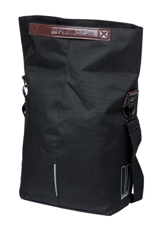 Sakwa pojedyncza BASIL CITY SHOPPER 14-16L, MIK Hooks, black (NEW 2026)
