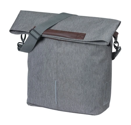 Sakwa pojedyncza BASIL CITY SHOPPER 14-16L, MIK Hooks, grey melee (NEW 2026) - rove.pl