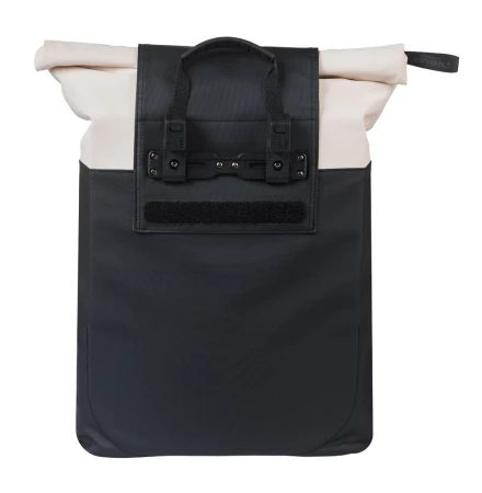 Sakwa pojedyncza BASIL VIVE BICYCLE SHOPPER, MIK Hooks, 15-20L, Wodoodporna, off-white/black (NEW 2026)