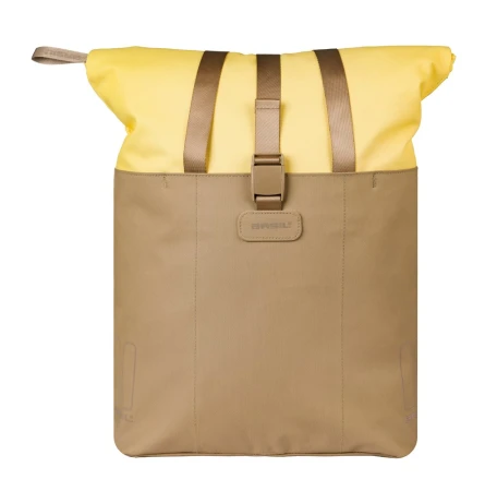 Torba BASIL VIVE BICYCLE SHOPPER, MIK Hooks, 15-20L, Wodoodporna, sand/yellow (NEW 2026)