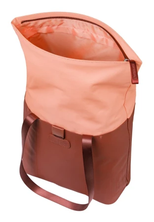 Sakwa pojedyncza BASIL VIVE BICYCLE SHOPPER, MIK Hooks, 15-20L, Wodoodporna, burgundy/pink (NEW 2026)