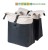 Sakwa podwójna BASIL VIVE DOUBLE PANNIER BAG 28-35L, Universal Bridge System, off-white/black (NEW 2026)