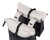 Sakwa podwójna BASIL VIVE DOUBLE PANNIER BAG 28-35L, Universal Bridge System, off-white/black (NEW 2026)