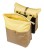 Sakwa podwójna BASIL VIVE DOUBLE PANNIER BAG 28-35L, MIK System (ready to go), sand/yellow (NEW 2026) - rove.pl