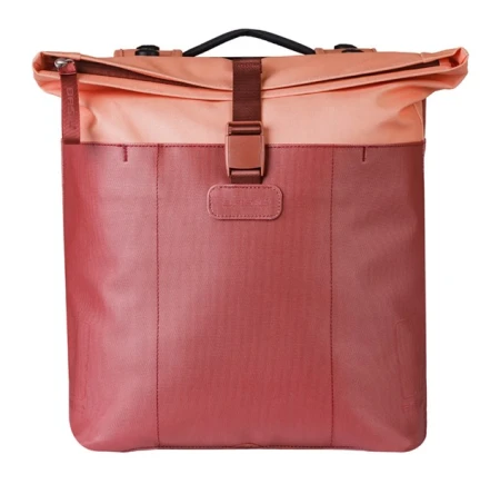 Sakwa podwójna BASIL VIVE DOUBLE PANNIER BAG 28-35L, MIK System (ready to go), burgundy/pink (NEW 2026) - rove.pl