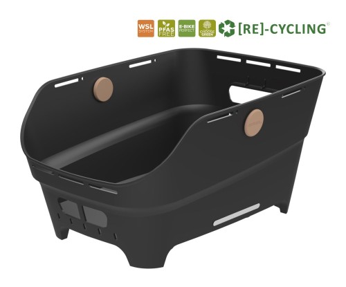Przejdź do produktu Kosz tylny na bagażnik BASIL CENTO NEO rear bicycle basket, 21L WSL System, black (NEW 2026)