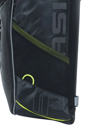 Sakwa podwójna BASIL MILES DOUBLE PANNIER BAG MIK 34L, MIK System (ready to go), 100% wodoodporna, black lime (NEW)