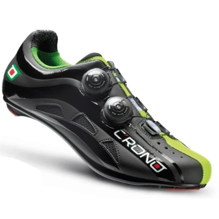 CRONO buty szosowe FUTURA 2 czarno zielone 43,5 - rove.pl