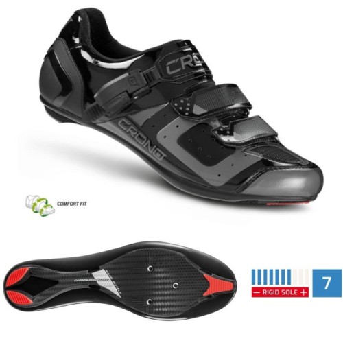 Przejdź do produktu CRONO buty szosowe CR-3 czarne 45 nylon
