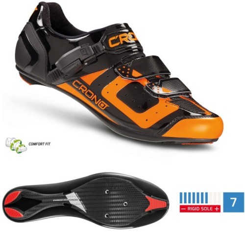 Przejdź do produktu CRONO buty szosowe CR-3 czarno pomar. 43,5 nylon