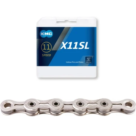 KMC Łańcuch X11' SL 118 ogniw srebrny BOX - rove.pl