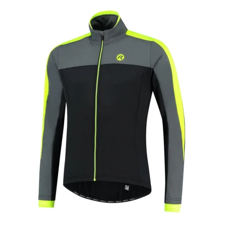 Rogelli bluza FREEZE czarno szaro żółta M - rove.pl