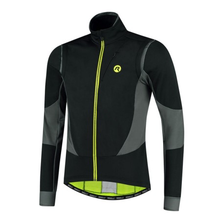 Rogelli bluza BRAVE czarno szaro żółta M - rove.pl