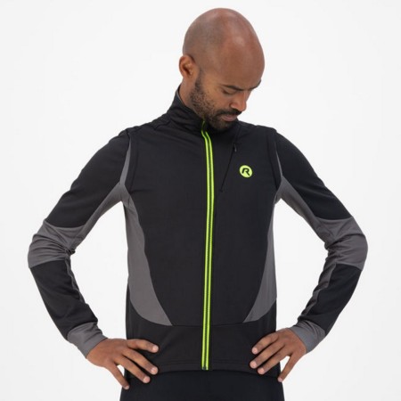 Rogelli bluza BRAVE czarno szaro żółta M - rove.pl