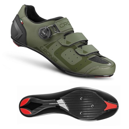 CRONO buty szosowe CR-3-22 zielone 44 kompozyt - rove.pl