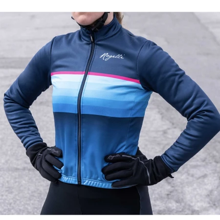 Rogelli bluza IMPRESS II LDS niebiesko różowa M - rove.pl