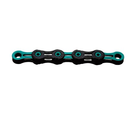 KMC Łańcuch DLC 11 118 og. czarno celeste BOX WOSK - rove.pl