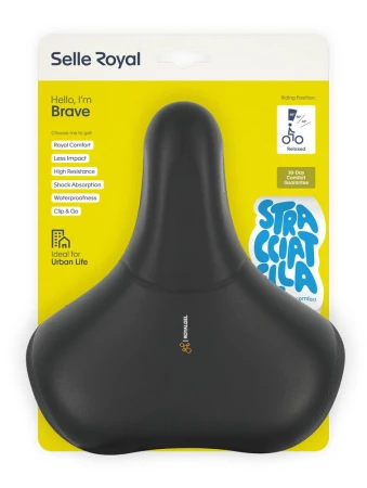 Siodło SELLEROYAL BRAVE STRENGTEX RELAXED 90st. żelowe, elastomery, unisex (NEW 2026) - rove.pl