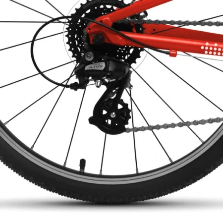 Rower młodzieżowy Yupii 24″ czerwony