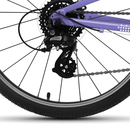 Rower młodzieżowy Yupii 24″ fiolet