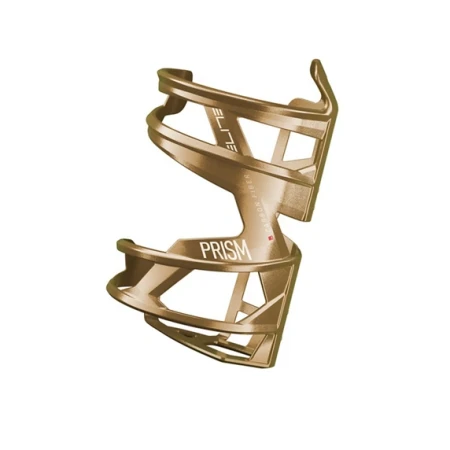 Koszyk na bidon Elite Prism CarbonGoldMetal lewy