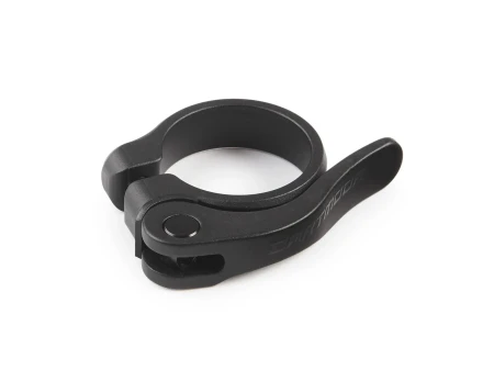 Obejma podsiod.Loop QR 34.9, z zaciskiem, czar.anod.