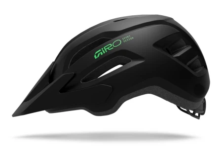 Kask dziecięcy Giro Fixture II m.black/vivid green 50-57