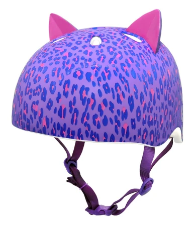 Kask dziecięcy juniorski KRASH LEOPARD KITTY roz. M YOUTH 8+ (54-58 cm) (NEW 2026) - rove.pl