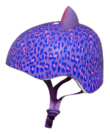 Kask dziecięcy juniorski KRASH LEOPARD KITTY roz. M YOUTH 8+ (54-58 cm) (NEW 2026)