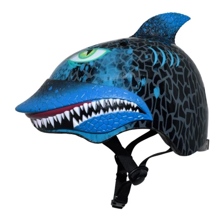 Kask dziecięcy juniorski RASKULLZ SHARK ATTAX black roz. S CHILD FS 5+ (50-54 cm) (NEW 2026)