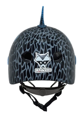 Kask dziecięcy juniorski RASKULLZ SHARK ATTAX black roz. S CHILD FS 5+ (50-54 cm) (NEW 2026) - rove.pl