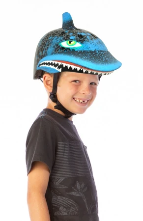 Kask dziecięcy juniorski RASKULLZ SHARK ATTAX black roz. S CHILD FS 5+ (50-54 cm) (NEW 2026) - rove.pl