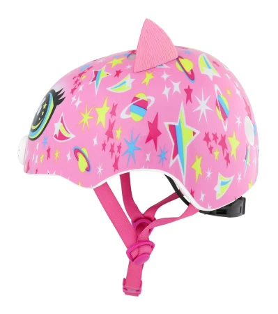 Kask dziecięcy juniorski RASKULLZ ASTRO CAT pink roz. XS TODDLER FS 3+ (48-52 cm) (NEW 2026) - rove.pl