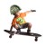 Kask dziecięcy juniorski RASKULLZ T-REX BONEZ MOHAWK black roz. S CHILD FS 5+ (50-54 cm) (NEW 2026)