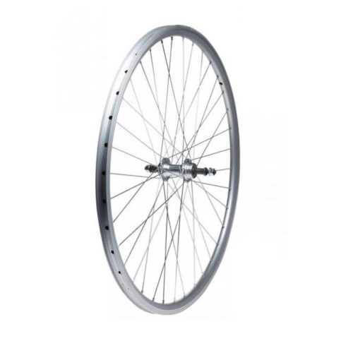 Przejdź do produktu Koło 26'' tył woln. stożek O-srebrna/P-srebrna