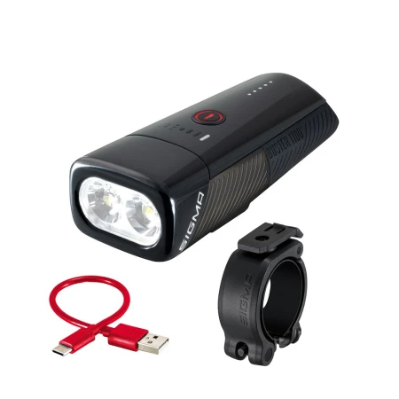 Sigma lampka przednia BUSTER 1100 FL czarna - rove.pl