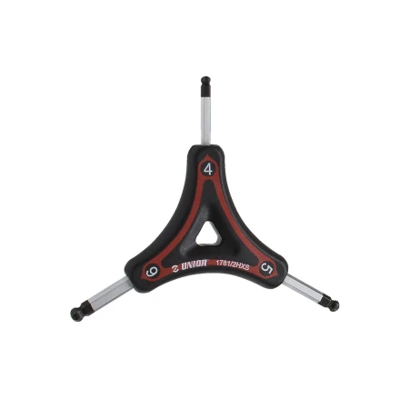 UNIOR Trójstronny klucz imbusowy kulisty 4,5,6 US - rove.pl