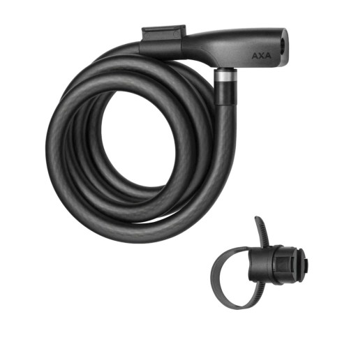 Przejdź do produktu Zapięcie AXA linka RESOLUTE 1,5x180 czarne klucz