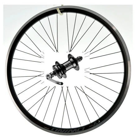 Koło 27,5'' przód 6 śrub QR O-czarna/P-czarna - rove.pl