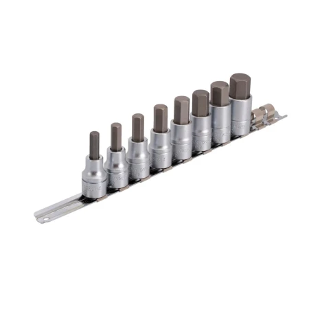 UNIOR Nasadki wkrętakowe HEX 1/2'' na szynie - rove.pl