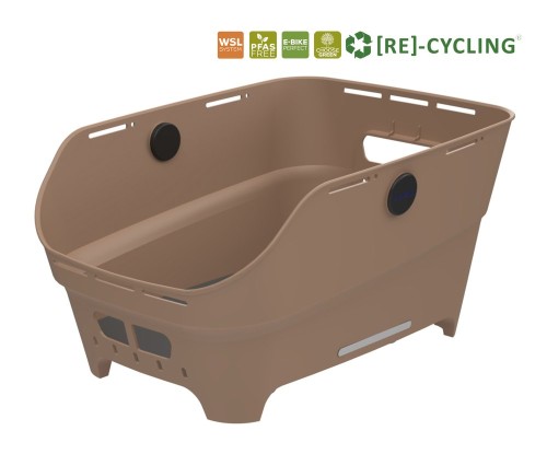 Przejdź do produktu Kosz tylny na bagażnik BASIL CENTO NEO rear bicycle basket, 21L WSL System, sand (NEW 2026)