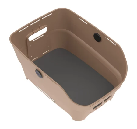Kosz tylny na bagażnik BASIL CENTO NEO rear bicycle basket, 21L WSL System, sand (NEW 2026)