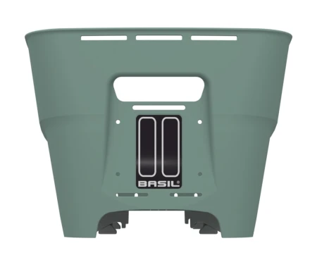 Kosz tylny na bagażnik BASIL CENTO NEO rear bicycle basket, 21L WSL System, silvergreen (NEW 2026)