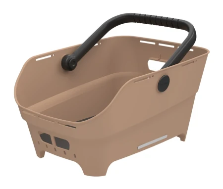 Kosz tylny na bagażnik BASIL CENTO NEO rear bicycle basket, 21L MultiSystem NX, sand (NEW 2026)